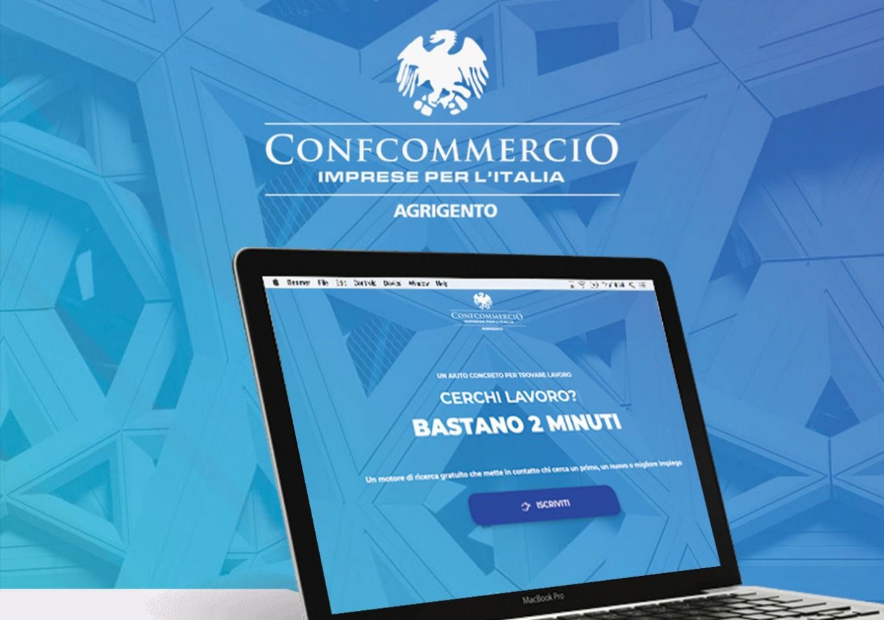 Online il portale lavoro di Confcommercio Agrigento